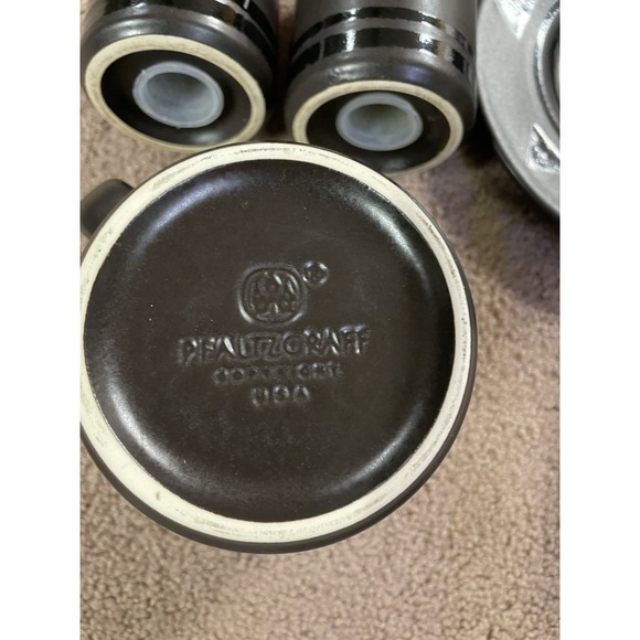 PFALTZGRAFF Midnight Sun Set 4 Cups, 4 Saucers Salt N Pepper Shakers - Picture 5 of 5